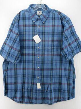 Brooks Brothers Shirt XL India Madras Plaid Handwoven Sport Button Down